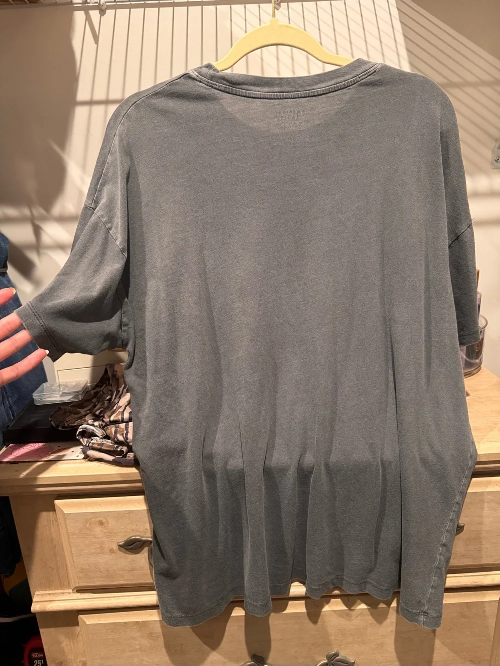 American Eagle Charcoal Gray Crewneck Tee - Picture 2 of 3